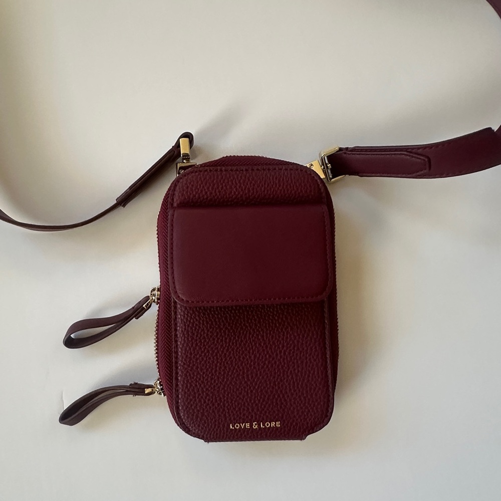 Love & Lore Burgundy Crossbody Bag